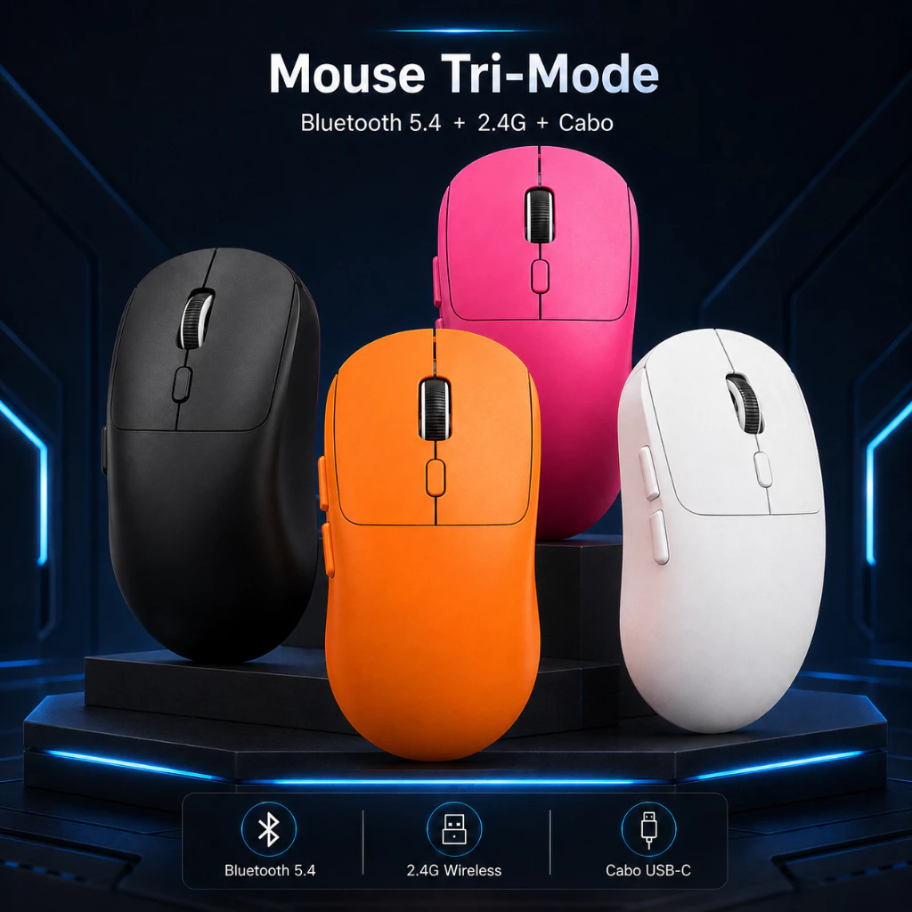 Mouse Tri-Mode - Produto do Dia
